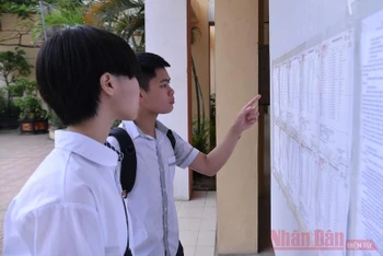 Thí sinh thi vào lớp 10 của Hà Nội năm học 2020-2021 (Ảnh: THUỶ NGUYÊN)