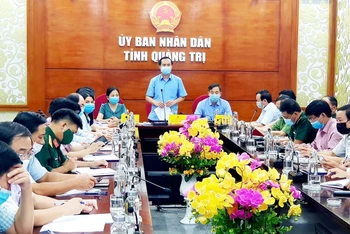 Chủ tịch UBND tỉnh Quảng Trị Võ Văn Hưng chủ trì cuộc họp.