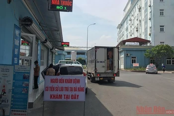 Bệnh viện Đa khoa khu vực Phúc Yên bố trí khu vực khám riêng cho những trường hợp từ thành phố Đà Nẵng về.