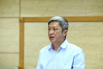 Thứ trưởng Nguyễn Trường Sơn cung cấp thông tin về ca tử vong sáng nay.