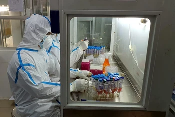 CDC Đà Nẵng làm việc ngày đêm để xét nghiệm virus SARS-CoV-2. 