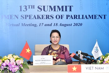 Chủ tịch Quốc hội Nguyễn Thị Kim Ngân dự Hội nghị Nữ Chủ tịch Quốc hội lần thứ 13.