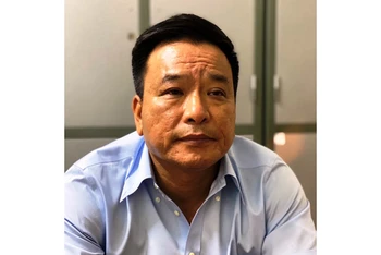 Ông Võ Tiến Hùng, Tổng Giám đốc Công ty Trách nhiệm hữu hạn Một thành viên Thoát nước Hà Nội.