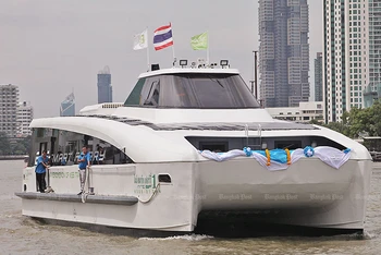 Thái Lan khuyến khích tàu, thuyền sử dụng động cơ điện trong năm 2021. Ảnh: Bangkok Post