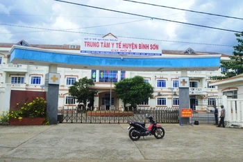 Cơ sở 2, Trung tâm Y tế huyện Bình Sơn, nơi điều trị bệnh nhân mắc Covid-19 ở Quảng Ngãi.