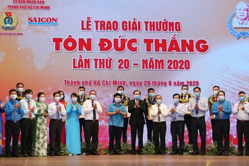 Lễ trao Giải thưởng Tôn Đức Thắng lần thứ 20, sáng 29-8