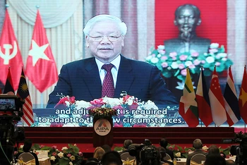 Tổng Bí thư, Chủ tịch nước Nguyễn Phú Trọng phát biểu trực tuyến chào mừng Đại hội đồng AIPA 41.