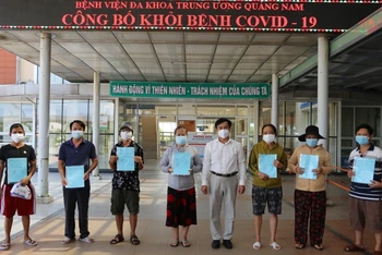 Đến nay, Bệnh viện đa khoa T.Ư Quảng Nam đã công bố khỏi cho 47 bệnh nhân.