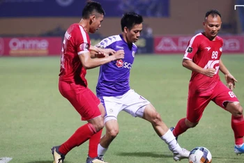 Lần đối đầu cuối, Hà Nội FC đã hòa 1-1 với Viettel tại vòng 8 V-League 2020. (Ảnh: VFF)