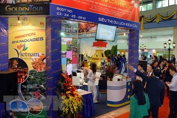 Hội chợ du lịch quốc tế Hà Nội 2019 (Ảnh: TTXVN)