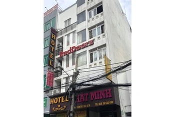 Hiện trường vụ cháy khách sạn Nhật Minh.