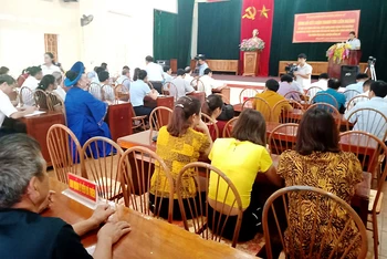 UBND huyện Đồng Hỷ công bố kết luận thanh tra đền Đá Thiên được sự quan tâm của các tầng lớp nhân dân.