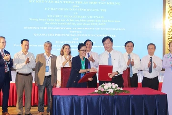 Ký cam kết thỏa thuận hợp tác với sáu tổ chức tài trợ không hoàn lại cho Quảng Trị, giai đoạn mới đến 51,8 triệu USD.