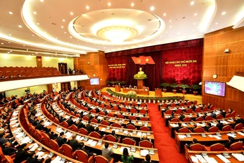 Toàn cảnh khai mạc Hội nghị lần thứ 13 Ban Chấp hành Trung ương Đảng khóa XII.