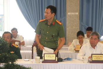 Đại tá Vũ Hồng Văn nói về vụ việc tại Hội nghị Ban Chấp hành Đảng bộ tỉnh Đồng Nai lần thứ 21.