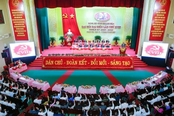 Đại hội Đảng bộ tỉnh Khánh Hòa lần thứ 18, nhiệm kỳ 2020 - 2025.
