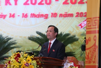 Đồng chí Hoàng Trung Dũng, Bí thư Tỉnh ủy Hà Tĩnh khóa 19, nhiệm kỳ 2020 - 2025.
