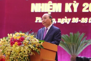 Thủ tướng Nguyễn Xuân Phúc phát biểu chỉ đạo Đại hội.
