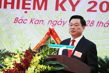 Đồng chí Hoàng Duy Chinh, tân Bí thư Tỉnh ủy Bắc Kạn khóa 12, nhiệm kỳ 2020-2025.