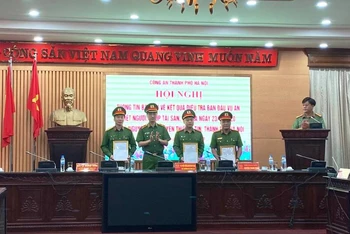 Bộ Công an có thư khen gửi tới các lực lượng của Công an TP Hà Nội tham gia điều tra, phá vụ án nữ sinh bị hai kẻ nghiện ma túy sát hại.
