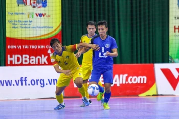 Thái Sơn Nam (áo xanh) vượt trội ở giải đấu trong nước và góp công lớn đưa đội tuyển futsal Việt Nam vươn lên mạnh mẽ.