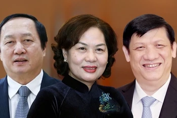 Ba thành viên Chính phủ vừa được Quốc hội phê chuẩn bổ nhiệm (Ảnh: Zing)