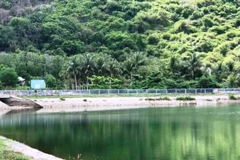 Hồ Quang Trung 2, một trong những hồ chứa quan trọng cung cấp nguồn nước cho người dân Côn Đảo.