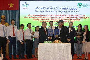 Lễ ký kết hợp tác xây dựng mạng lưới thu gom rác tái chế giữa CITENCO và PRO Việt Nam.