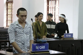 Bị cáo Nguyễn Văn Phúc tại phiên tòa.