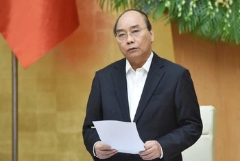 Thủ tướng Nguyễn Xuân Phúc chủ trì họp Chính phủ thường kỳ tháng 11.
