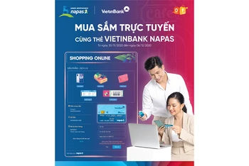 Hấp dẫn CTKM “Mua sắm trực tuyến cùng thẻ VietinBank NAPAS”
