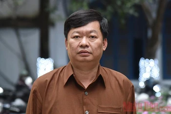Anh Bùi Văn Đông, Chủ tịch UBND xã Tu Vũ, huyện Thanh Thủy, tỉnh Phú Thọ. Ảnh: TRẦN HẢI