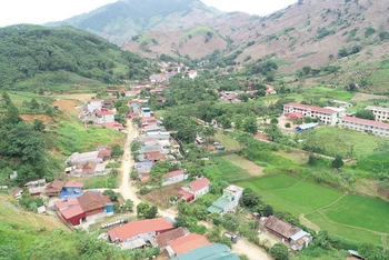 Một góc nông thôn mới của xã Tân Lang