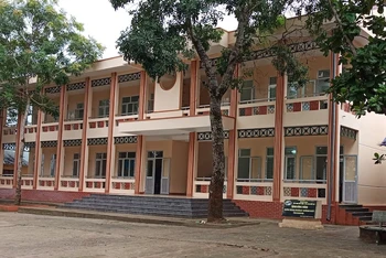 Đơn nguyên Trường tiểu học Điền Lư, huyện Bá Thước được Viettel tài trợ.