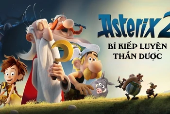 Poster phim "Asterix và bí kíp luyện thần dược". 