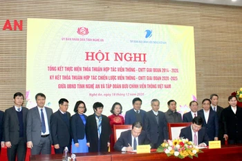 Tỉnh Nghệ An và Tập đoàn VNPT đẩy mạnh hợp tác triển khai mô hình chính quyền điện tử