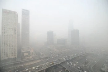 Ô nhiễm không khí tại Hà Nội. (Ảnh: TNMT)
