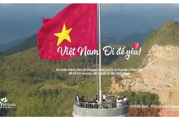 Một trích đoạn trong đoạn phim mở màn của Chương trình "Việt Nam: Đi để yêu!" (Ảnh chụp màn hình)