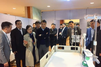 Đoàn kiểm tra đã kiểm tra công tác chuẩn bị Đại hội XIII tại Trung tâm Hội nghị quốc gia, Hà Nội.