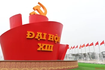 Ngày 25-1, Đại hội đại biểu toàn quốc lần thứ XIII của Đảng diễn ra tại Hà Nội. (Ảnh: DUY LINH)