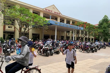 Học sinh Trường tiểu học Nguyễn Thượng Hiền, quận Ngô Quyền (Hải Phòng).