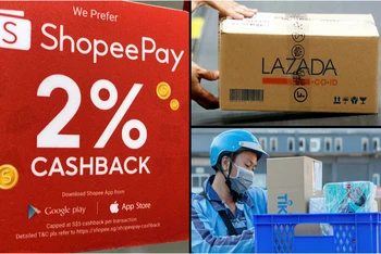 Lazada và Shopee đang cạnh tranh nhau trong thương mại điện tử tại Việt Nam.