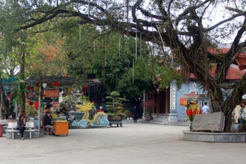 Du khách đến Khu di tích đền Hạ, phường Tân Quang, thành phố Tuyên Quang giảm mạnh so các năm.