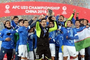 U23 Uzbekistan từng vô địch VCK U23 châu Á 2018 tổ chức triển khai ở Trung Quốc. (Ảnh: AFC)