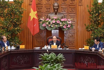 Thường trực Chính phủ họp về tổ chức chính quyền đô thị tại TP Hồ Chí Minh và Đà Nẵng. (Ảnh: TRẦN HẢI)