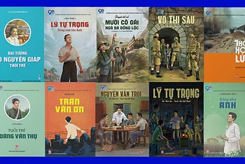 Một số tác phẩm trong bộ sách đặc biệt kỷ niệm 90 năm Ngày thành lập Đoàn TNCS Hồ Chí Minh của Nhà xuất bản Kim Đồng.