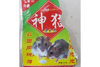 Mẫu gói thuốc diệt chuột bệnh nhân sử dụng.
