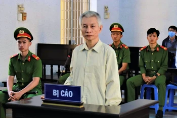 Bị cáo Trần Nguyên Chuân tại phiên tòa.