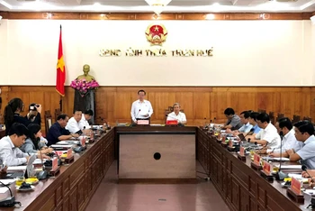 Đoàn Ủy ban Thường vụ Quốc hội và Hội đồng Bầu cử quốc gia làm việc với Ủy ban bầu cử tỉnh Thừa Thiên Huế.