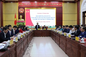 Giám sát công tác chuẩn bị bầu cử Quốc hội và HĐND tại tỉnh Bắc Ninh